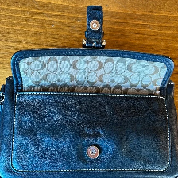 Coach Black Leather Wristlet - Picture 7 of 10